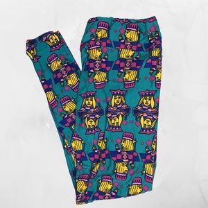 Green Playing Card Lularoe Leggings TC